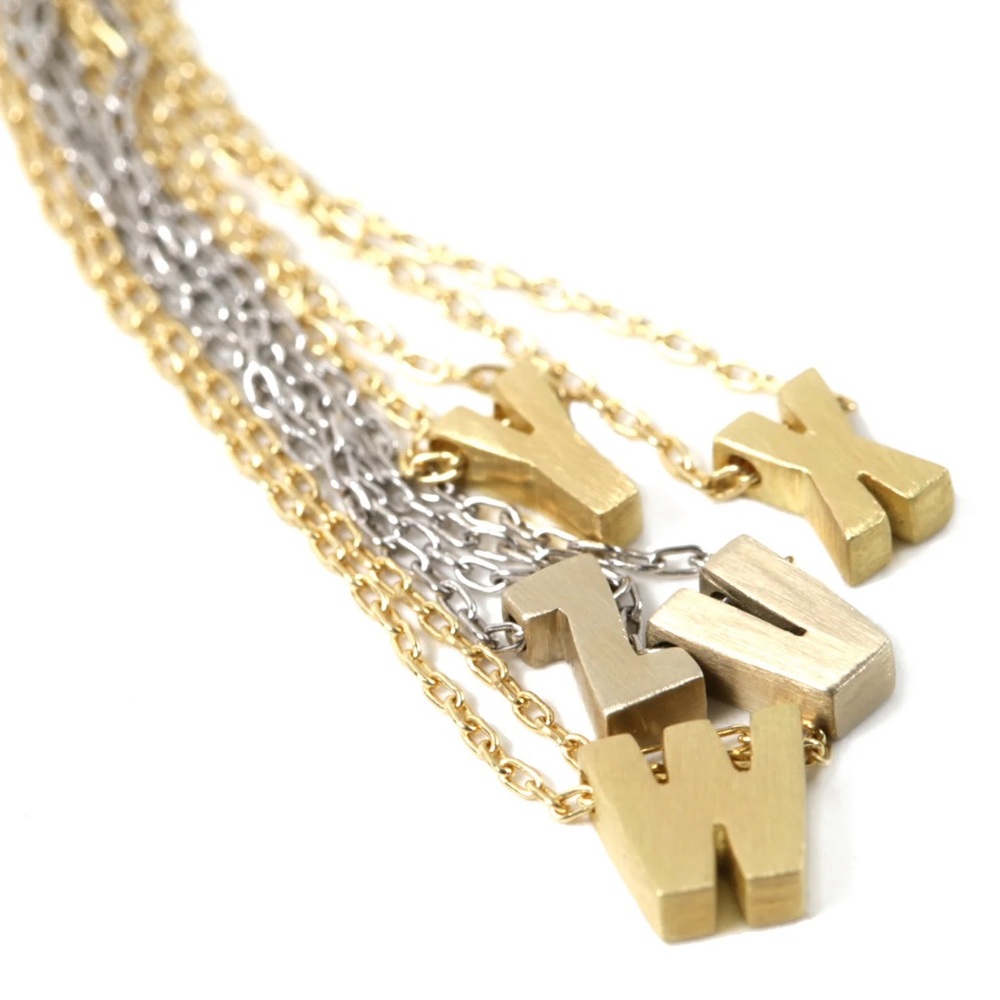 Marian Maurer ‘V’ Micro Initial 18k Yellow Gold Necklace